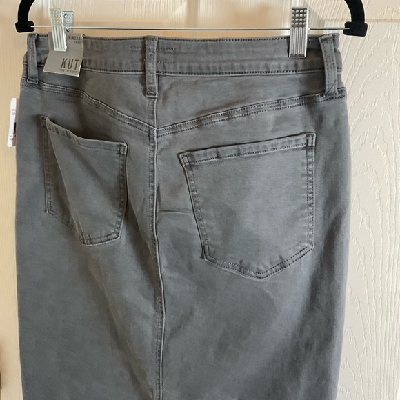 KUT FROM THE KLOTH Midi Denim Skirt size 8 - Picture 6 of 8